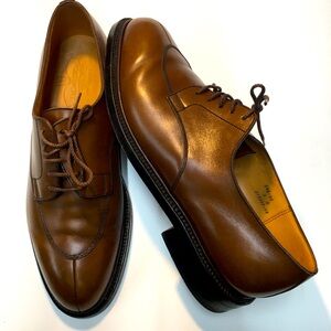 JM Weston Split Toe Tan Boxcalf Leather Men's Shoes 9.5 Brown Classic Academia